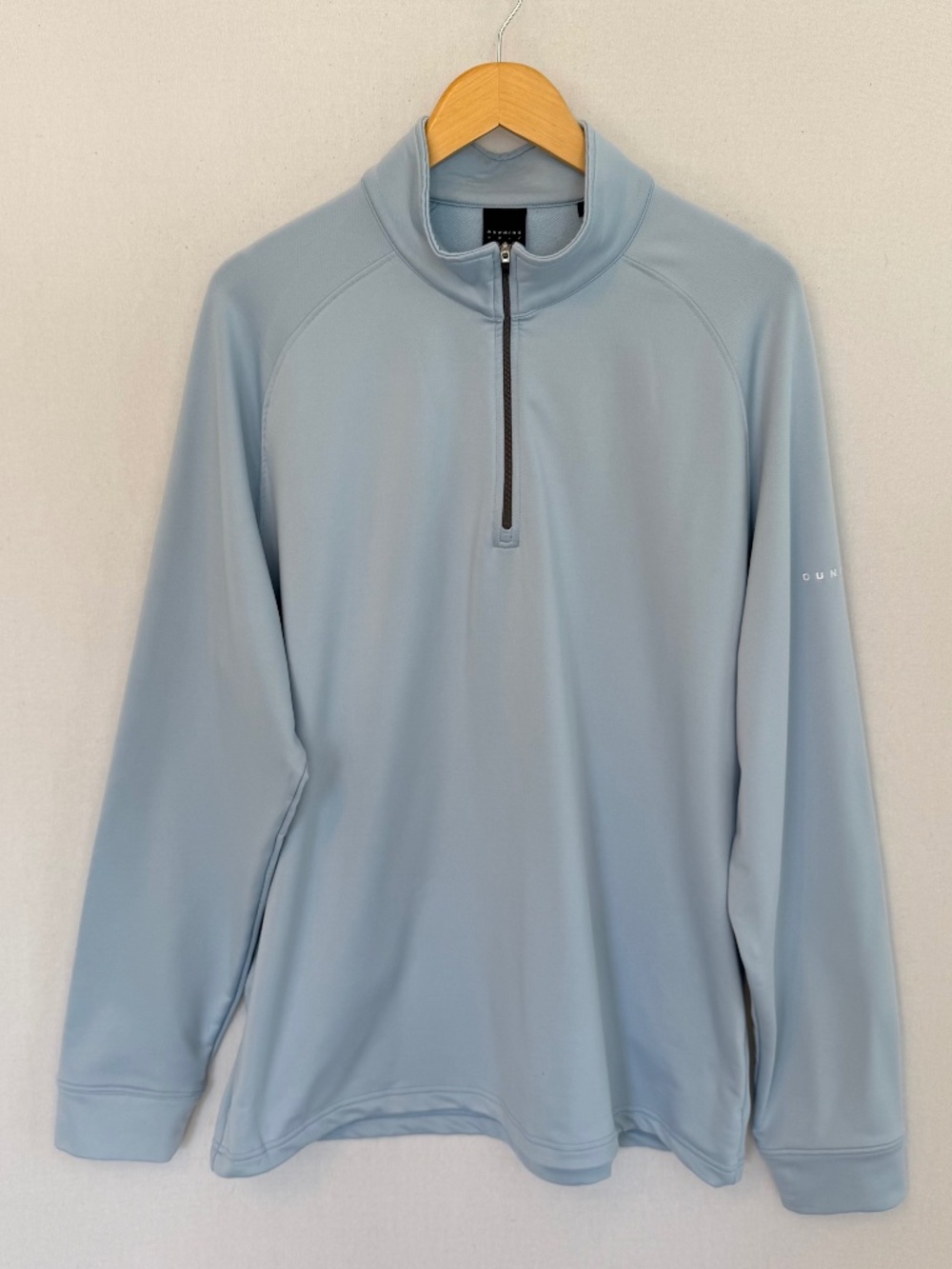 DUNNING GOLF Men’s XL Light Blue 1/4 Zip Pullover